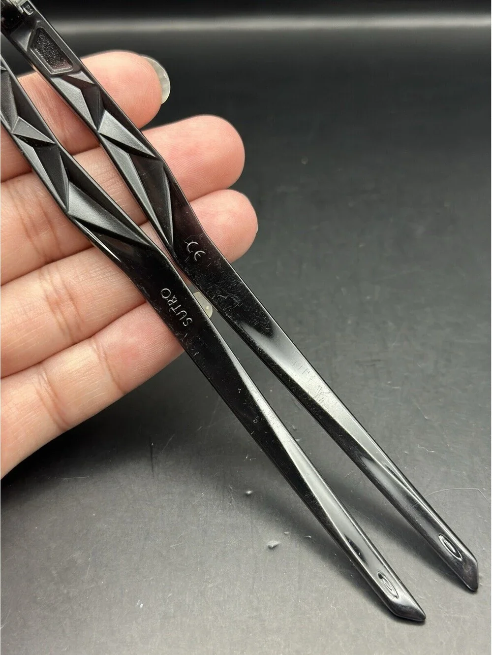 Oakley Sutro Black Ink OEM Replacement Arms (No Icons)